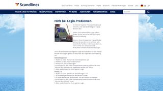 
                            2. Hilfe bei Login-Problemen - Scandlines