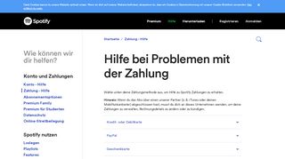 
                            5. Hilfe bei Problemen mit der Zahlung - Spotify