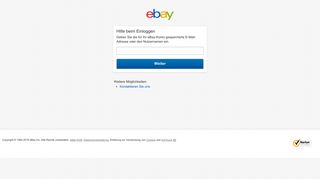 
                            3. Hilfe beim Einloggen - eBay