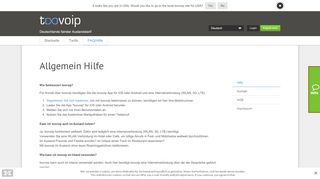 
                            4. Hilfe-Center | toovoip - Günstig telefonieren im Ausland