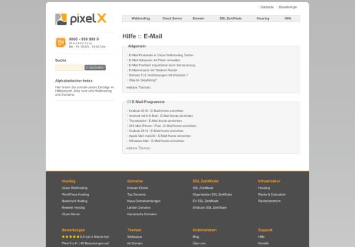 
                            13. Hilfe - E-Mail - Confixx | PixelX