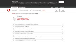 
                            1. Hilfe | EasyBox 802 - EasyBoxen - Vodafone
