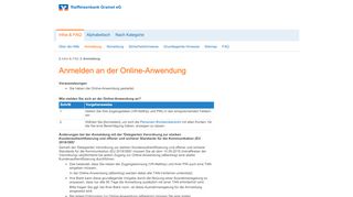 
                            2. Hilfe eBanking Private Edition - Raiffeisenbank Grainet eG
