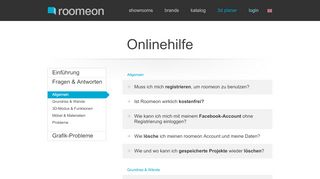 
                            8. Hilfe - Faq - roomeon