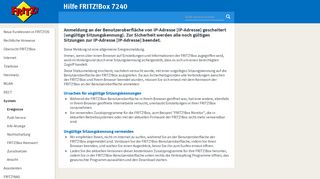 
                            4. Hilfe FRITZ!Box 7240 - Anmeldung an der Benutzeroberfläche von IP ...