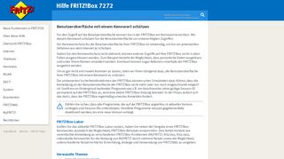 
                            4. Hilfe FRITZ!Box 7272 - Benutzeroberfläche mit einem Kennwort ...