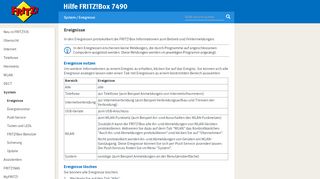 
                            1. Hilfe FRITZ!Box 7490 - Ereignisse