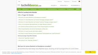 
                            7. Hilfe für Landtechnik-Händler - technikboerse.com