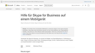 
                            7. Hilfe für Skype for Business auf einem Mobilgerät - Office-Support