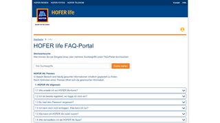 
                            13. Hilfe | HOFER life Site