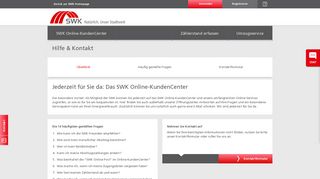 
                            7. Hilfe & Kontakt - SWK Online-KundenCenter