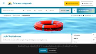 
                            3. Hilfe > Login/Registrierung ferienwohnungen.de