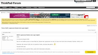 
                            11. HILFE: Loginscreen flackert, kein Login möglich - ThinkPad-Forum