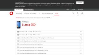 
                            11. Hilfe | Lumia 950 - Microsoft - Vodafone