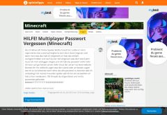 
                            13. HILFE Multiplayer Passwort Vergesse: Minecraft - Spieletipps