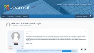 
                            4. Hilfe nach Spamhack - User Login - Sicherheit - Joomla.de ...