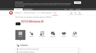 
                            2. Hilfe | R216 (Windows 8) - Andere Router - Vodafone