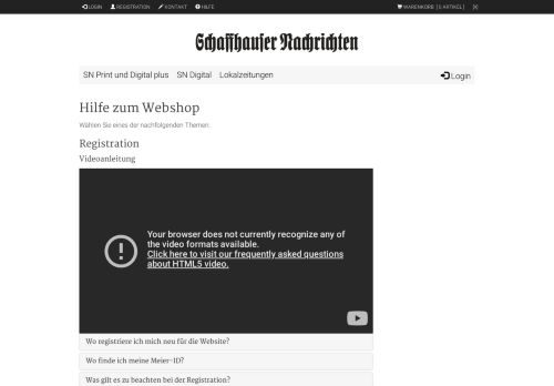 
                            7. Hilfe - Schaffhauser Nachrichten - Webshop