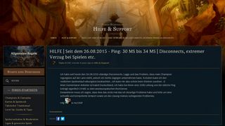 
                            7. HILFE | Seit dem 26.08.2015 - Ping: 30 MS bis 34 MS | Disconnects ...
