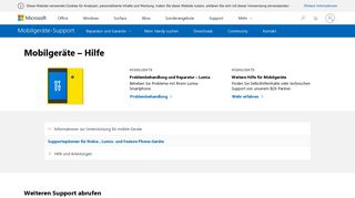 
                            2. Hilfe und Anleitungen zum Lumia mit Windows ... - Microsoft Support