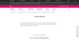 
                            5. Hilfe-Video Programm Manager | Telekom Hilfe