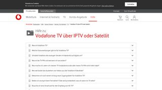 
                            4. Hilfe | Vodafone TV über IPTV oder Satellit - TV