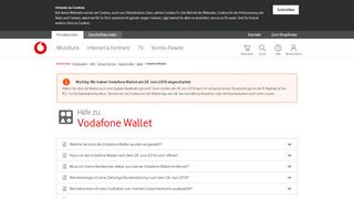 
                            2. Hilfe | Vodafone Wallet - Apps