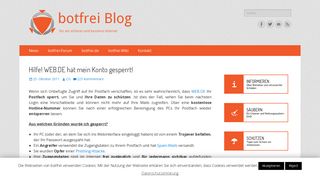 
                            9. Hilfe! WEB.DE hat mein Konto gesperrt! - ...