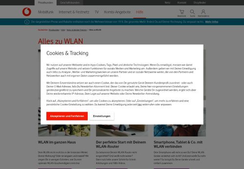 
                            1. Hilfe | WLAN einrichten, installieren & optimieren - Vodafone