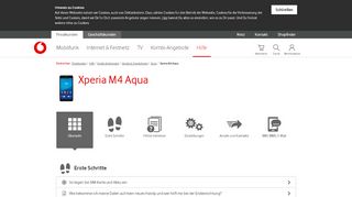 
                            8. Hilfe | Xperia M4 Aqua - Sony - Vodafone