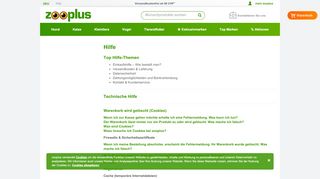 
                            9. Hilfe - Zooplus.ch