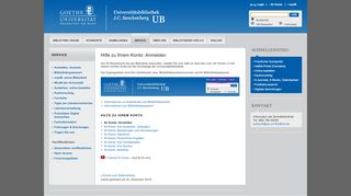 
                            5. Hilfe zu Ihrem Konto: Anmelden - UB Frankfurt
