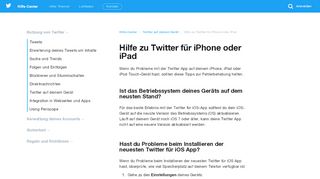 
                            13. Hilfe zu Twitter für iPhone oder iPad - Twitter Help Center