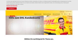 
                            3. Hilfe zum DHL Kundenkonto| DHL Privatkundenservice