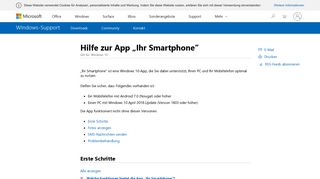 
                            10. Hilfe zur App „Ihr Smartphone“ - Windows Help - Microsoft Support