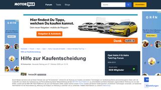 
                            8. Hilfe zur Kaufentscheidung : Opel Astra H & Astra TwinTop - Motor-Talk