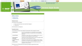 
                            3. Hilfe zur Suche : BASF Intranet Style Guide