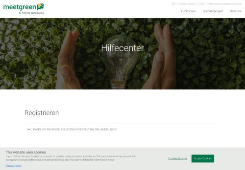 
                            4. Hilfecenter: Fragen und Antworten zur kostenlosen ... - meetgreen