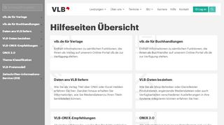 
                            5. Hilfeseiten Übersicht · vlb.de