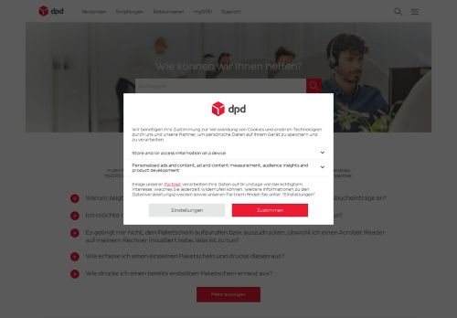 
                            2. Hilfestellung zu MyDPD Pro.