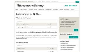 
                            3. Hilfreiche Anleitungen zu SZ Plus - Süddeutsche Zeitung und SZ Plus