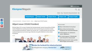 
                            9. hilpert neuer ZVSHK Präsident - klempner magazin