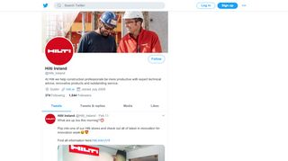 
                            9. Hilti Ireland (@Hilti_Ireland) | Twitter