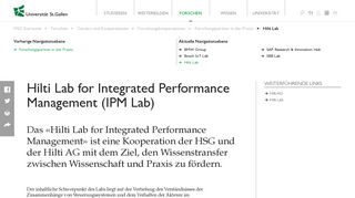 
                            9. Hilti Lab for Integrated Performance Management (IPM Lab ...