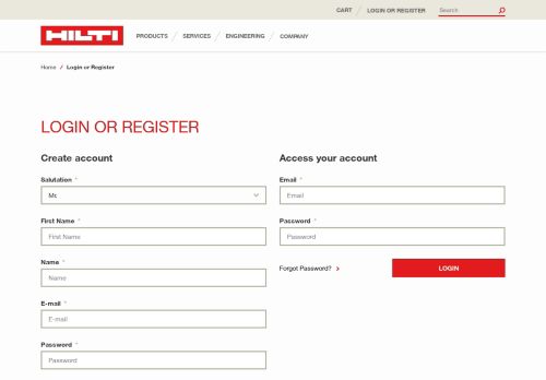 
                            9. Hilti Online Shop - Login - Hilti Nigeria Shop