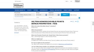 
                            5. Hilton Honors | Bonus Promotion FAQs