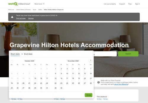 
                            10. Hilton Hotels Grapevine from AU$174 - Wotif