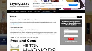
                            11. Hilton Hotels - Hilton HHonors - LoyaltyLobby.com