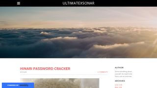 
                            11. Hinari Password Cracker - ultimatexsonar