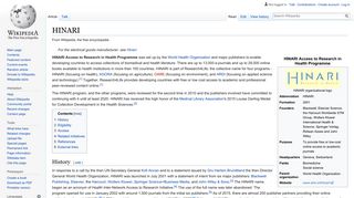 
                            7. HINARI - Wikipedia